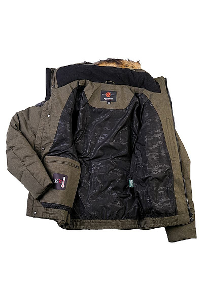 Мужской зимний Пуховик WHS Зеленый, 878389