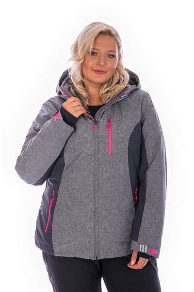 Женская горнолыжная Куртка WHS Серый, 8783165