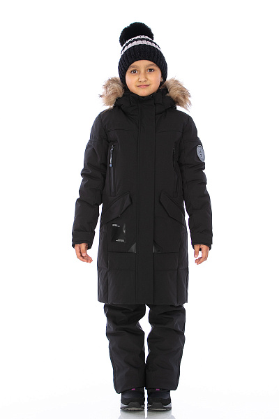 Детский зимний Пуховик WHS Черный, 8783325