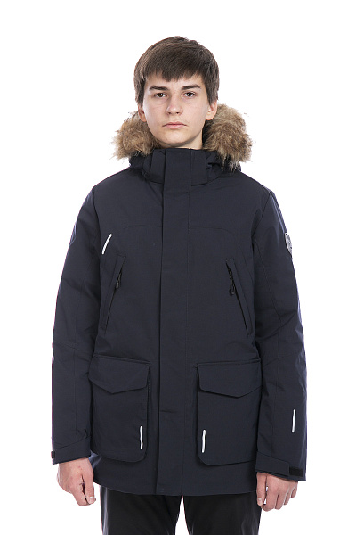 Детская зимняя Парка WHS Темно-синий, 8783284
