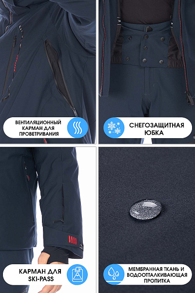 Куртка WHS Серо-синий, 8783467