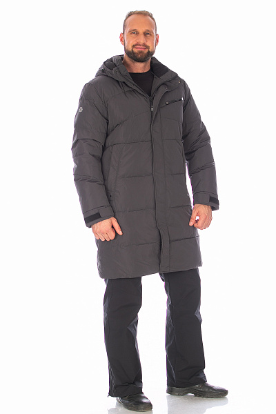 Мужской зимний Пуховик Lafor Темно-серый, 767060