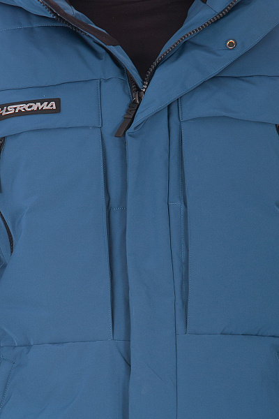 Мужской зимний Пуховик WHS Серо-синий, 8783346