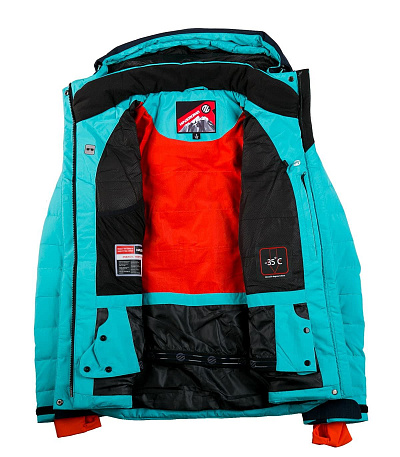 Женский горнолыжный Пуховик WHS Бирюзовый, 8783139