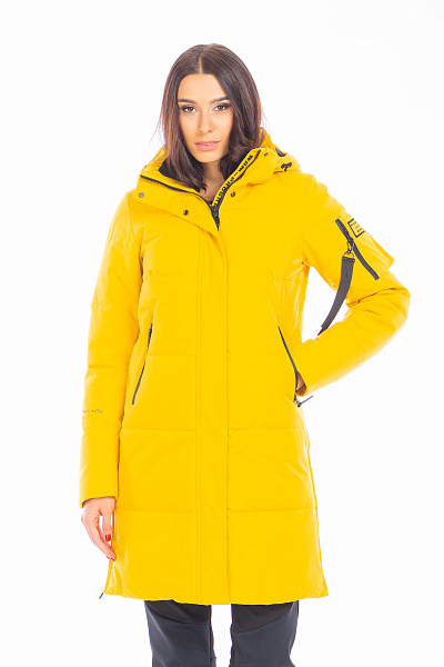 Пуховик WHS Желтый, 8783289