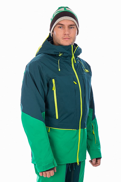 Мужская горнолыжная Куртка Running River Зеленый, 827833