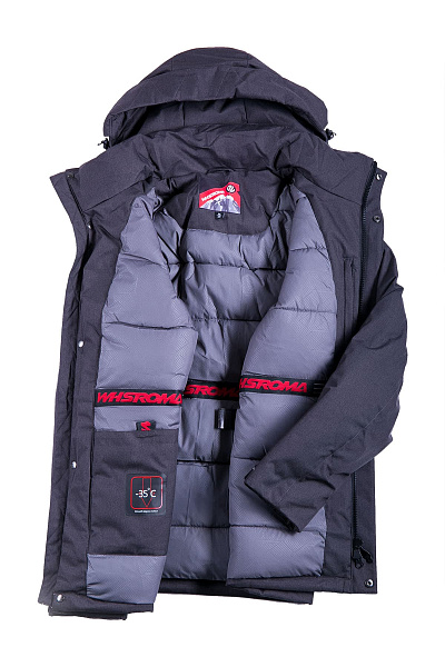 Мужская зимняя Парка WHS Серый, 8783136