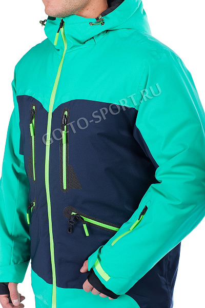 Мужская горнолыжная Куртка WHS Зеленый, 878356
