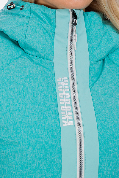 Женский горнолыжный Пуховик WHS Бирюзовый, 8783194