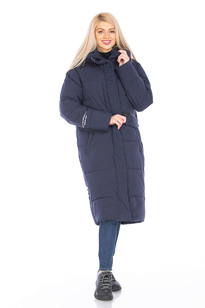 Пуховик WHS Темно-синий, 8783396