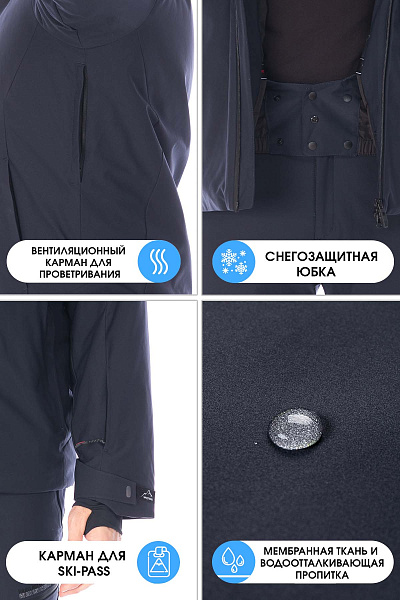 Куртка WHS Темно-синий, 8783467