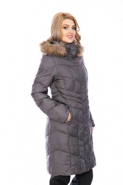 Женский зимний Пуховик Running River Серый, 8278116