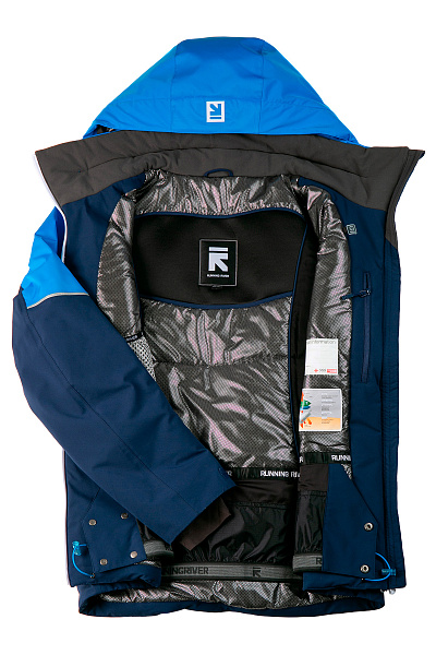 Мужская горнолыжная Куртка Running River Голубой, 8278137