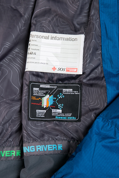 Мужской горнолыжный Пуховик Running River Синий, 827869