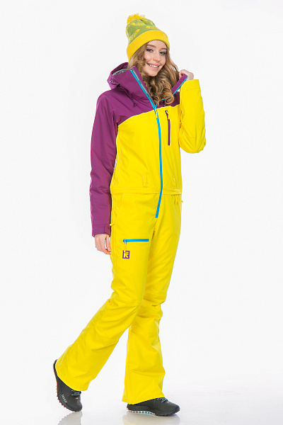 Женский горнолыжный Комбинезон Running River Желтый, 827830