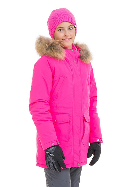 Детская зимняя Парка High Experience Малиновый, 6980184