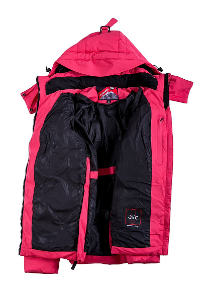 Женский зимний Пуховик WHS Коралловый, 8783129