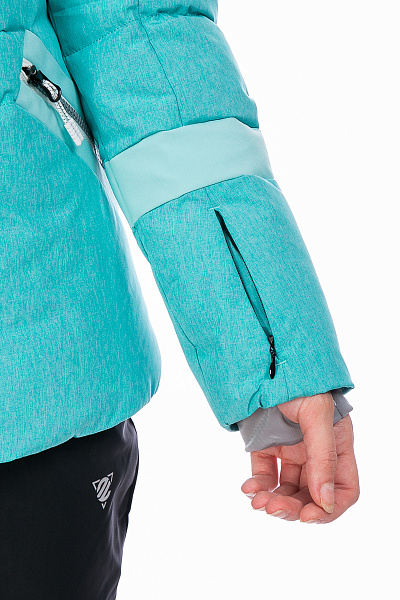 Женский горнолыжный Пуховик WHS Бирюзовый, 8783194