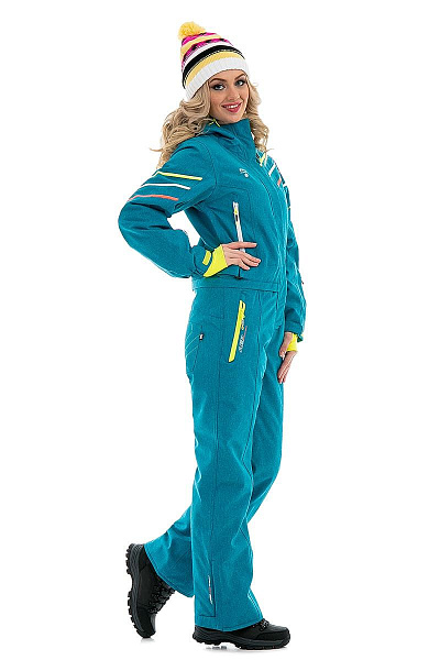 Женский горнолыжный Комбинезон Snow Headquarter Бирюзовый, 838111
