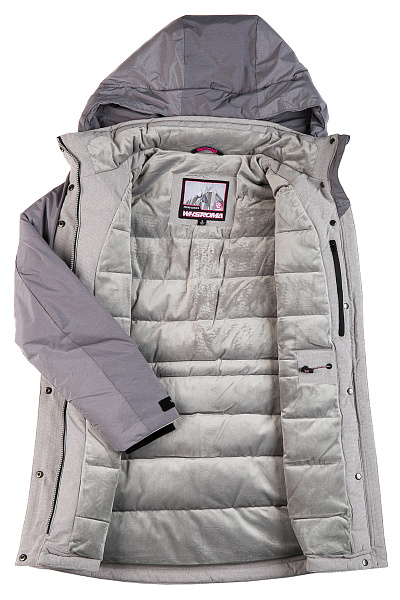 Женская зимняя Парка WHS Серый, 8783248