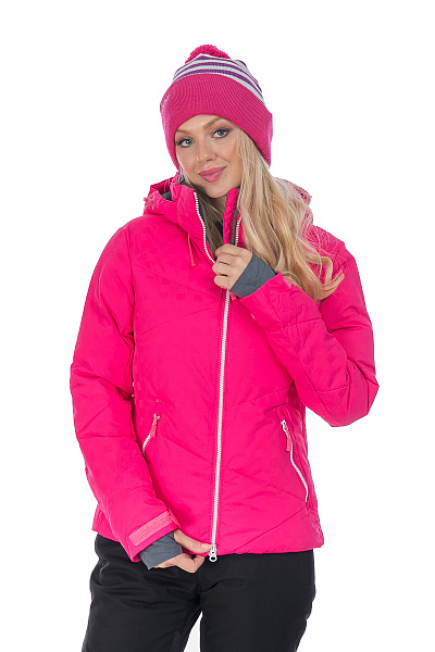 Женский горнолыжный Пуховик Running River Малиновый, 827867