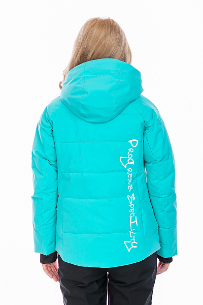 Женский горнолыжный Пуховик WHS Бирюзовый, 8783311