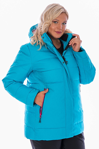Женский зимний Пуховик WHS Голубой, 8783153