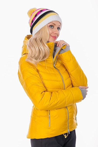 Женский горнолыжный Пуховик Running River Желтый, 827826