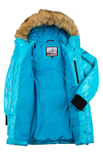 Детский зимний Пуховик WHS Голубой, 8783210