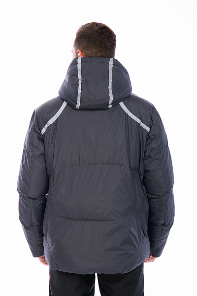 Мужской горнолыжный Пуховик Running River Темно-серый, 8278118