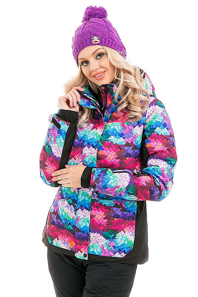 Женская горнолыжная Куртка WHS Черный, 878380