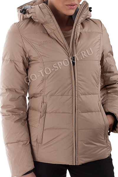 Женский горнолыжный Пуховик High Experience Бежевый, 698029