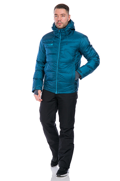 Мужской горнолыжный Пуховик Running River Темно-синий, 827869