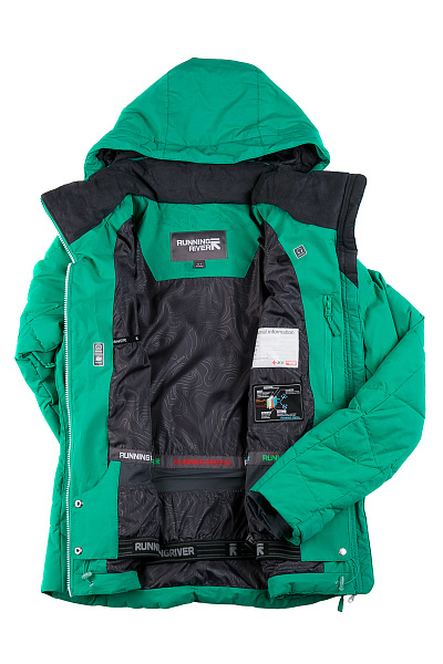 Женский горнолыжный Пуховик Running River Зеленый, 827867