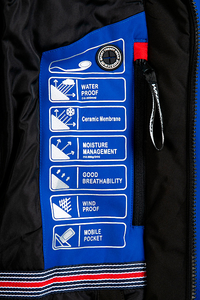 Мужская горнолыжная Куртка WHS Синий, 8783329