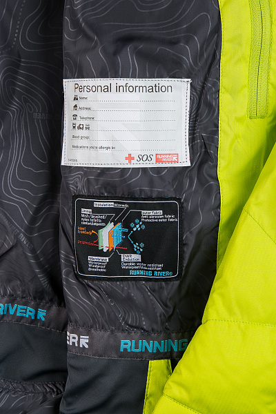 Мужской горнолыжный Пуховик Running River Желтый, 827872