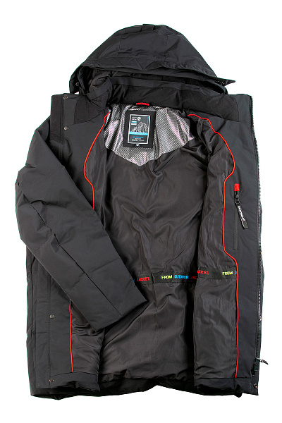 Мужской зимний Пуховик WHS Черный, 8783346