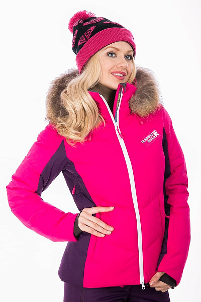 Женский горнолыжный Пуховик Running River Малиновый, 827827