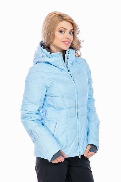 Женский горнолыжный Пуховик Running River Светло-голубой, 827866
