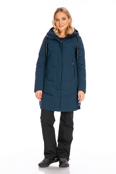 Женский зимний Пуховик WHS Серо-синий, 8783322