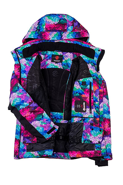 Женская горнолыжная Куртка WHS Черный, 878380