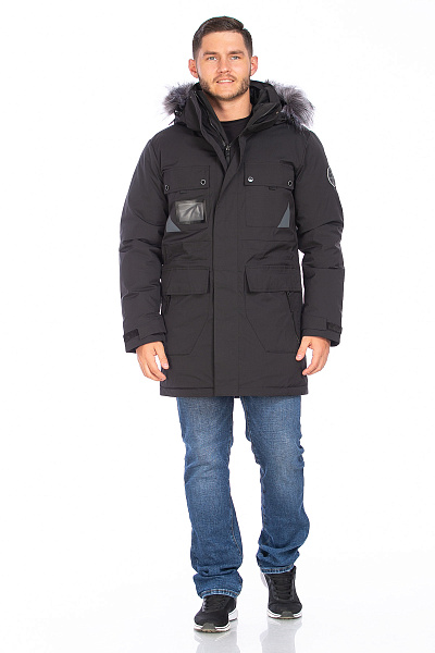 Парка WHS Черный, 8783418