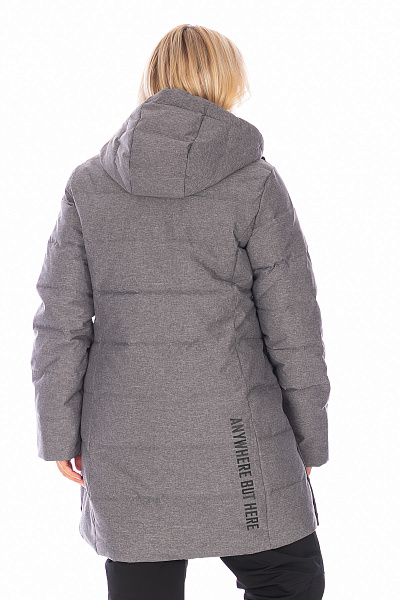Женский зимний Пуховик WHS Серый, 8783314