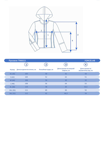 Пуховик Forcelab Желтый, 706613