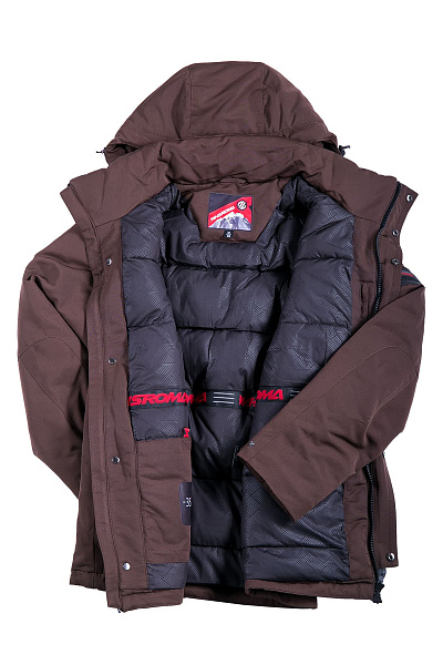 Мужская зимняя Парка WHS Коричневый, 8783134