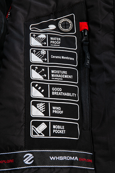 Мужской горнолыжный Костюм WHS Черный, 8783398K1