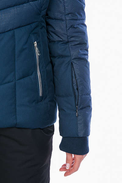 Женский горнолыжный Пуховик High Experience Темно-синий, 6980377