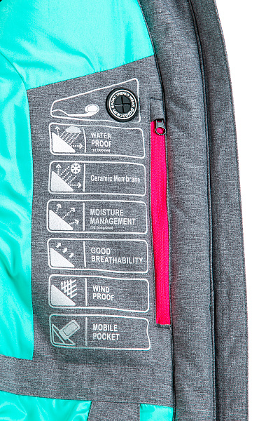 Женская горнолыжная Куртка WHS Светло-серый, 8783361