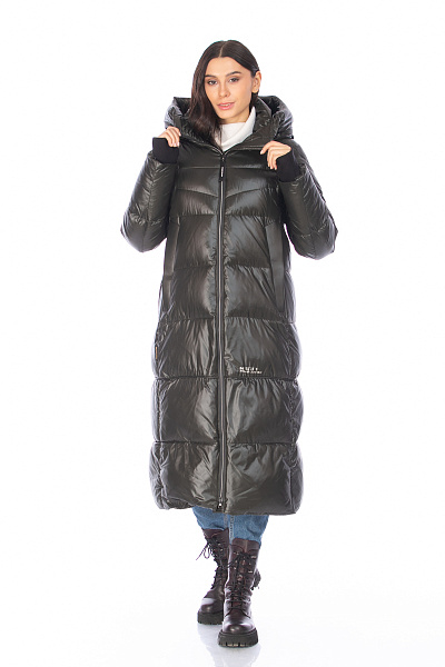 Пуховик FREE COVER Темно-зеленый, 70673