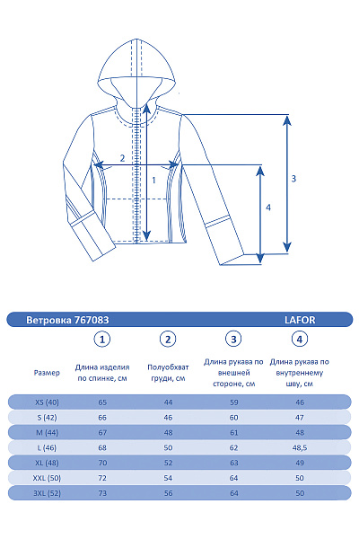 Ветровка Lafor Темно-синий, 767083